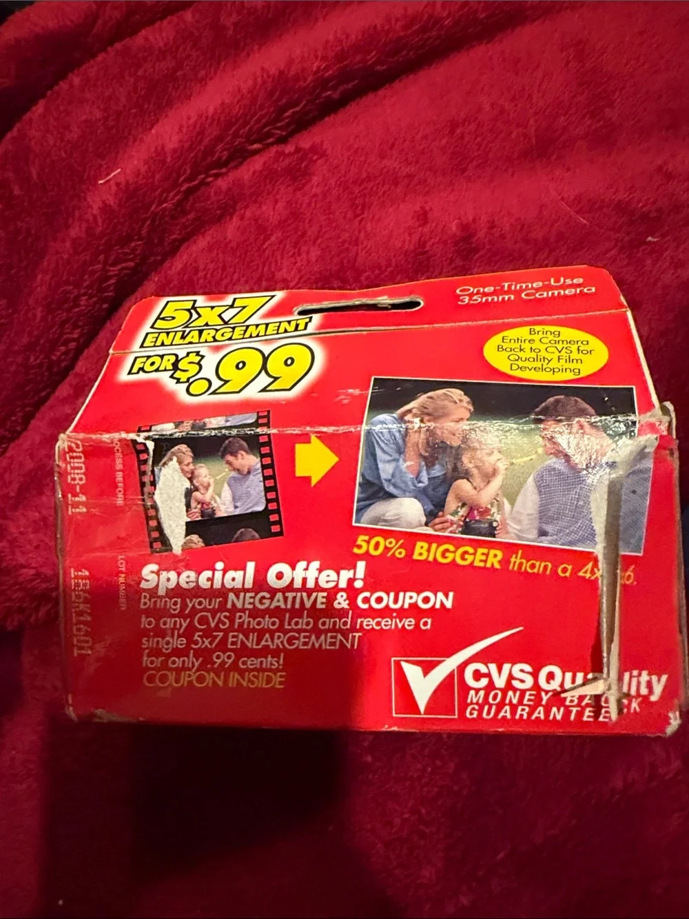 CVS Power Flash Camera Blue Disposable 35mm Camera
